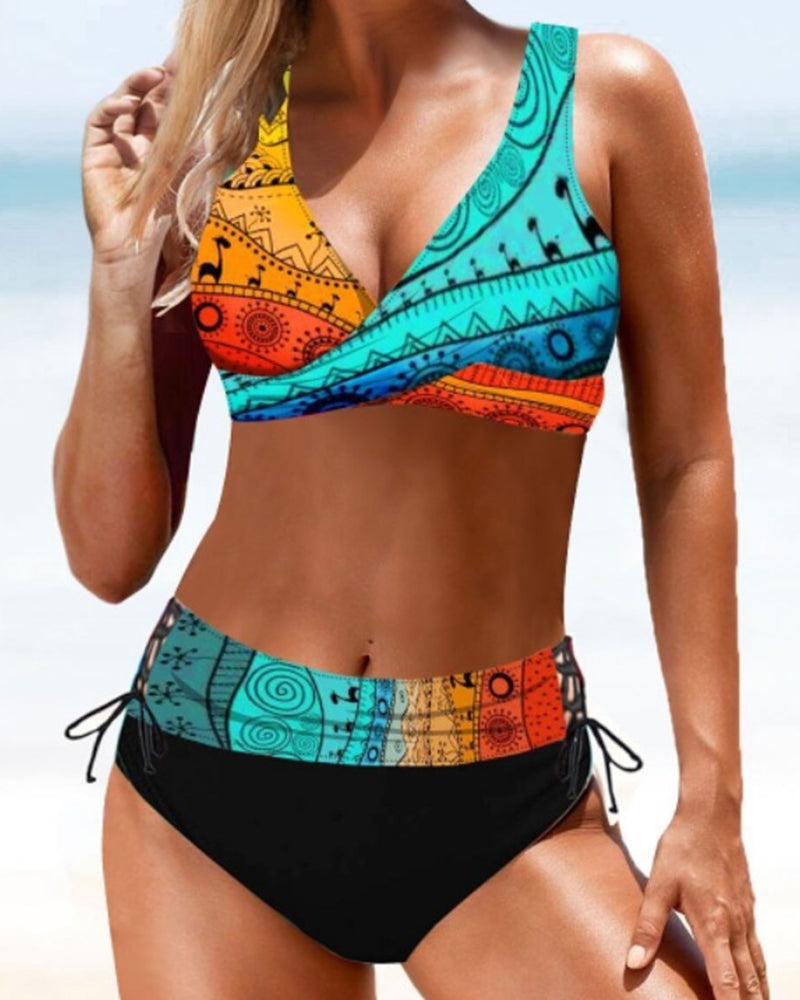 Colorful Bikini Set | Vibrant Summer Swimwear