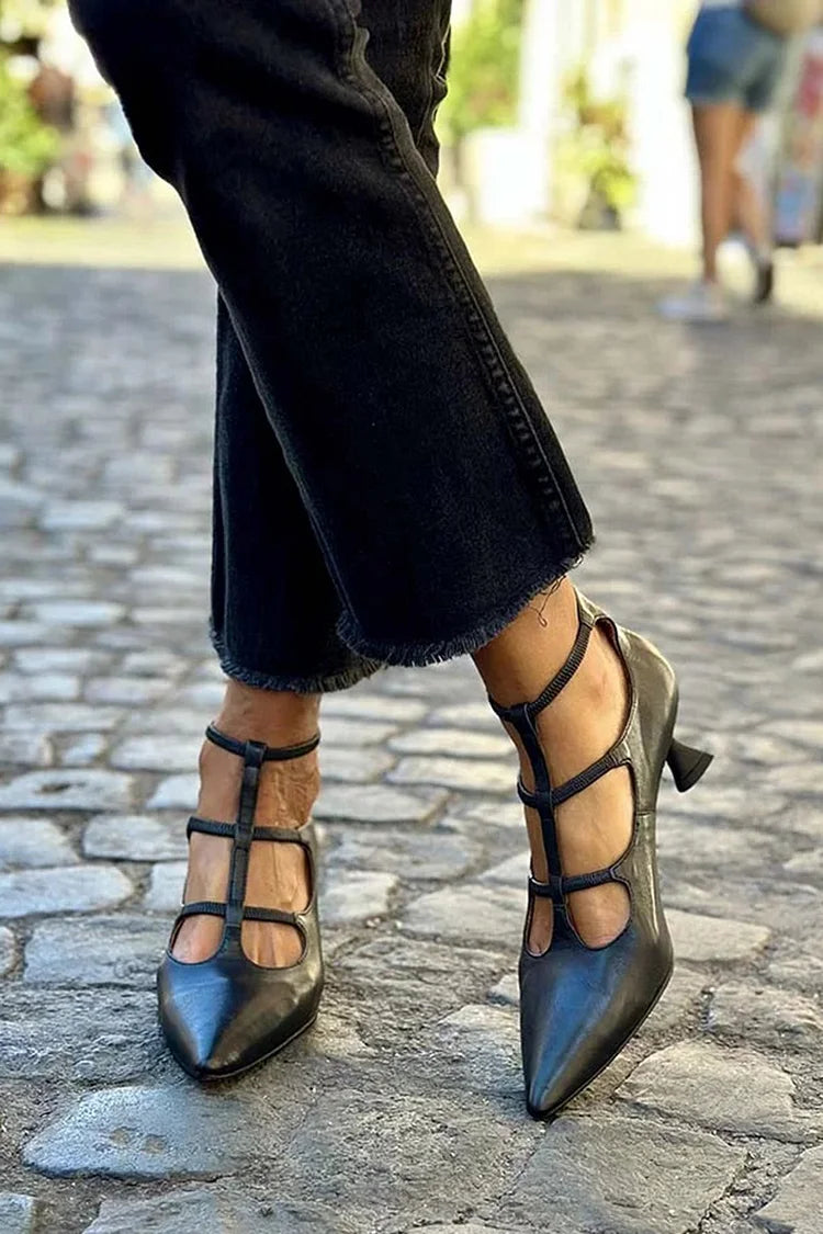 Elegant Strappy Pumps