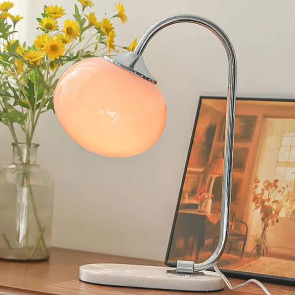 Funny Marshmallow Metal and Glass Table Lamp for Stylish Lighting