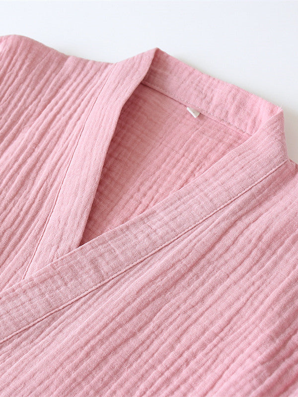 Hailey Women's Elegant Wrap-Style Two-Piece Pajama Set for Comfortable Nights