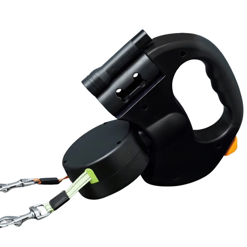 Double Dog Leash with LED Light - Strong up to 30kg for Safe and Stylish Outings