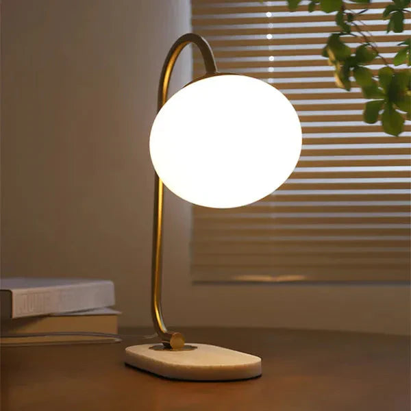 Funny Marshmallow Metal and Glass Table Lamp for Stylish Lighting