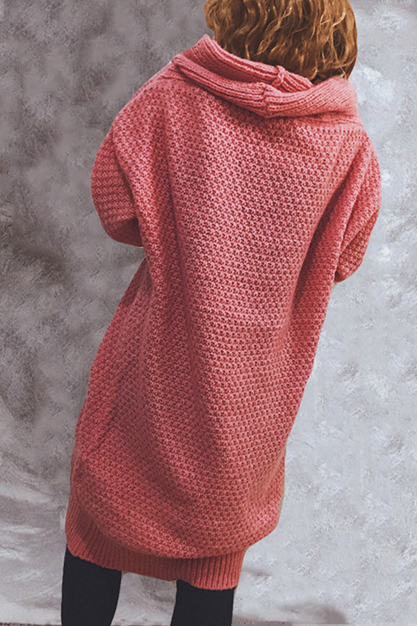 Zarae - Cozy Long Open-Front Sweater Cardigan