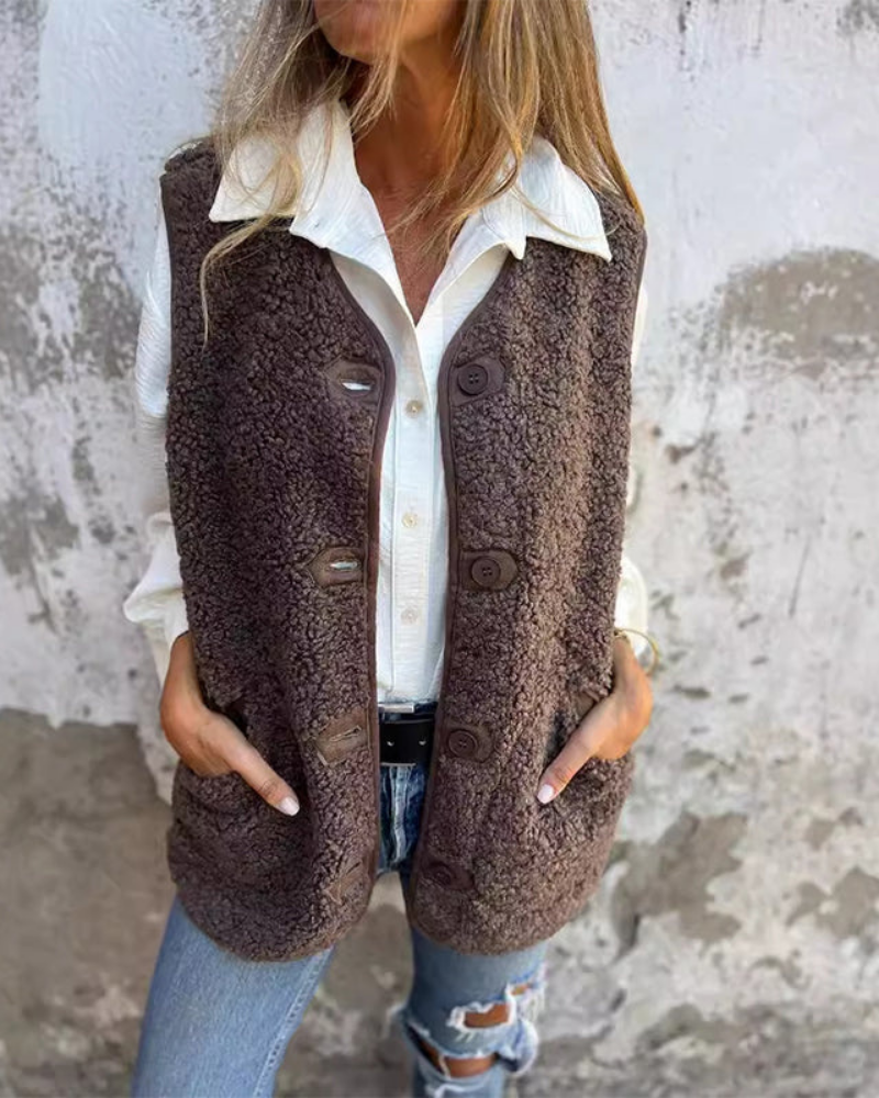 Luxe Sherpa Vest – Chic & Cozy