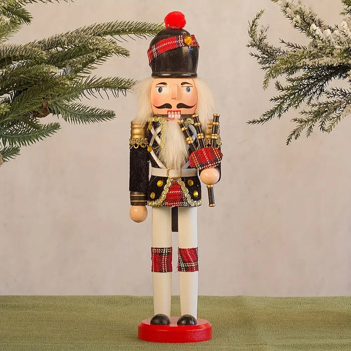 NutcrackerJoy - Playful Wooden Nutcracker Soldier Figurine for Festive Christmas Cheer