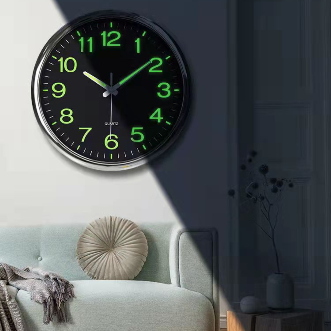 Treviq - Large Glow-in-the-Dark Wall Clock for a Stylish and Practical Room Accent