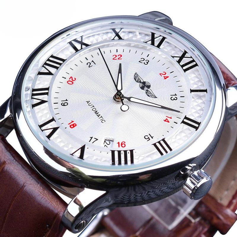 Luxury Genuine Leather Automatic Watch – Elegance and Sophistication on the Wrist