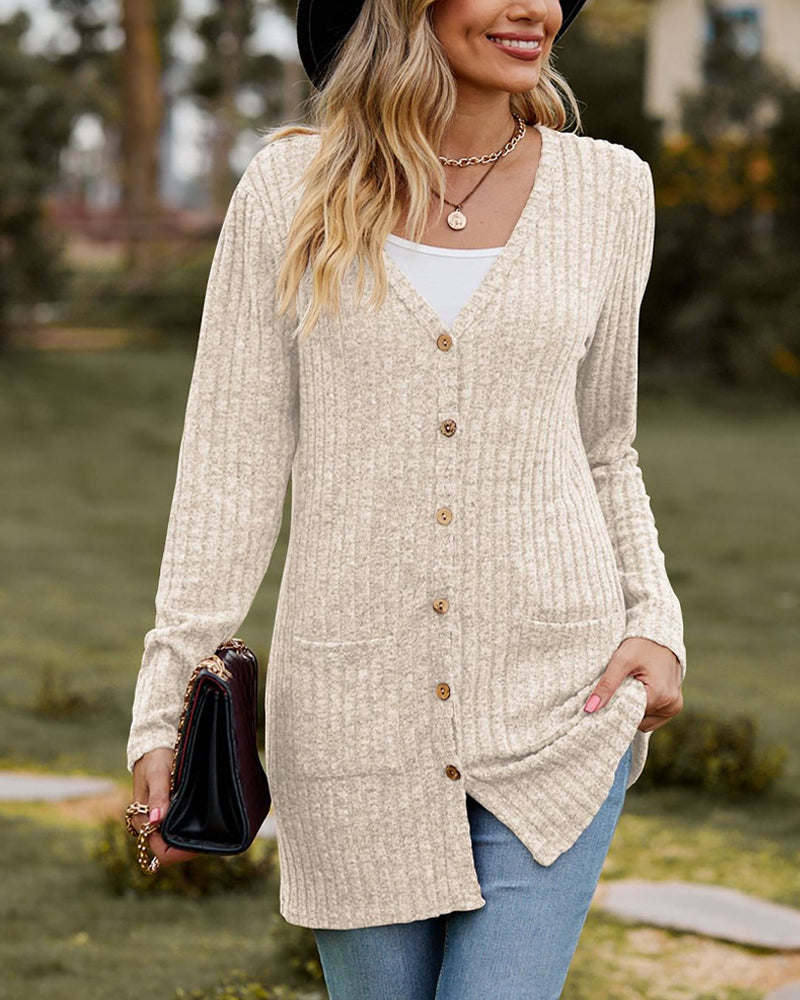 Elegant women's long-sleeve cardigan for stylish looks