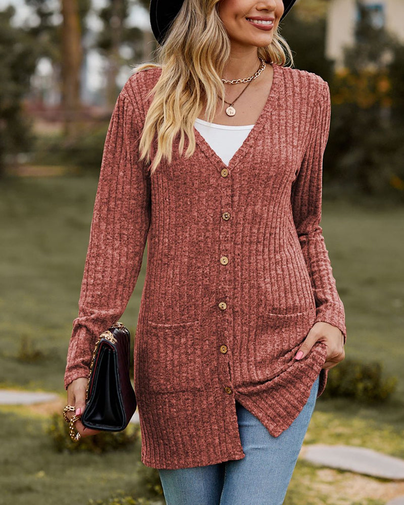 Elegant women's long-sleeve cardigan for stylish looks