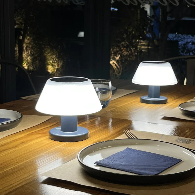 Elegant Solari Table Lamp – Eco-Friendly Solar Light for Your Home