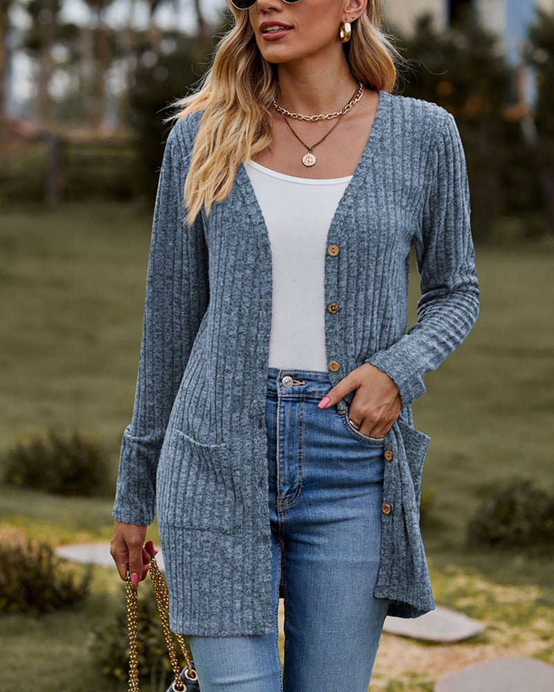 Elegant women's long-sleeve cardigan for stylish looks