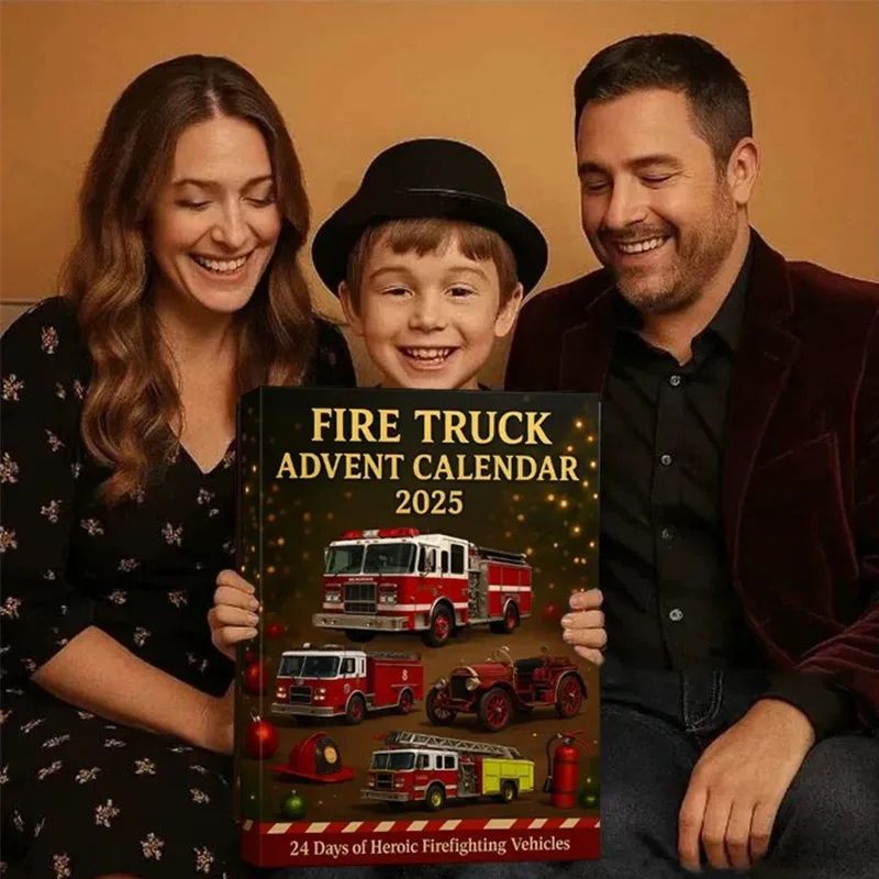 RescueTide Firefighting Vehicles Advent Calendar – Perfect Christmas Gift Set for Kids' Heroes