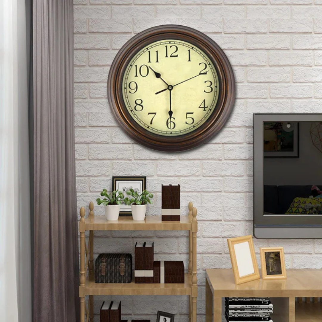 Nostga Timeless Retro Wall Clock for a Stylish Living Room