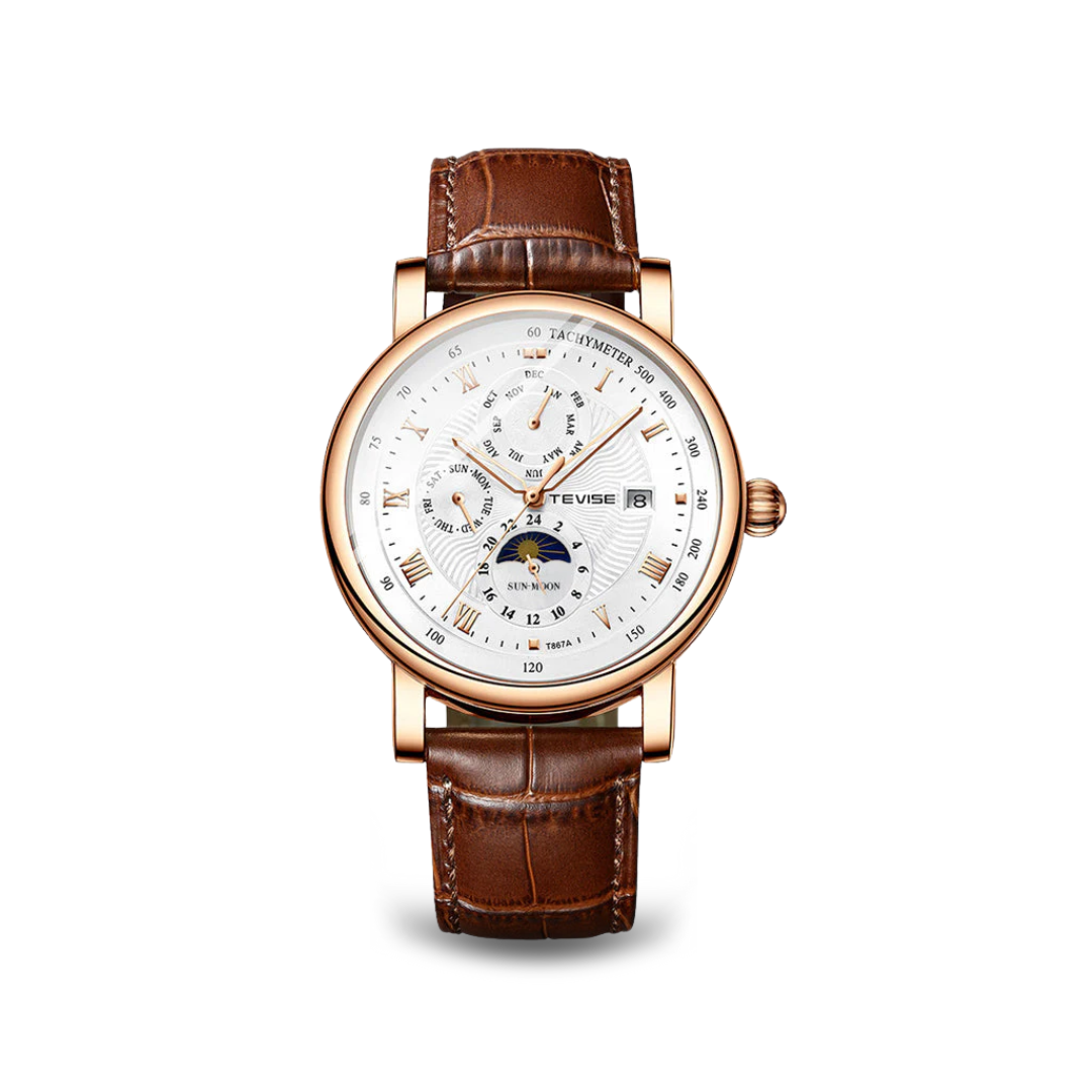 Luxury Leather Automatic Watch
