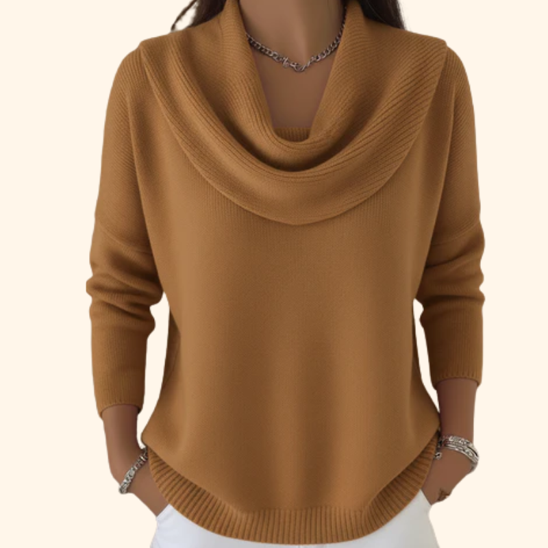 ELIZA – Elegant Sweater with Sophisticated Collar