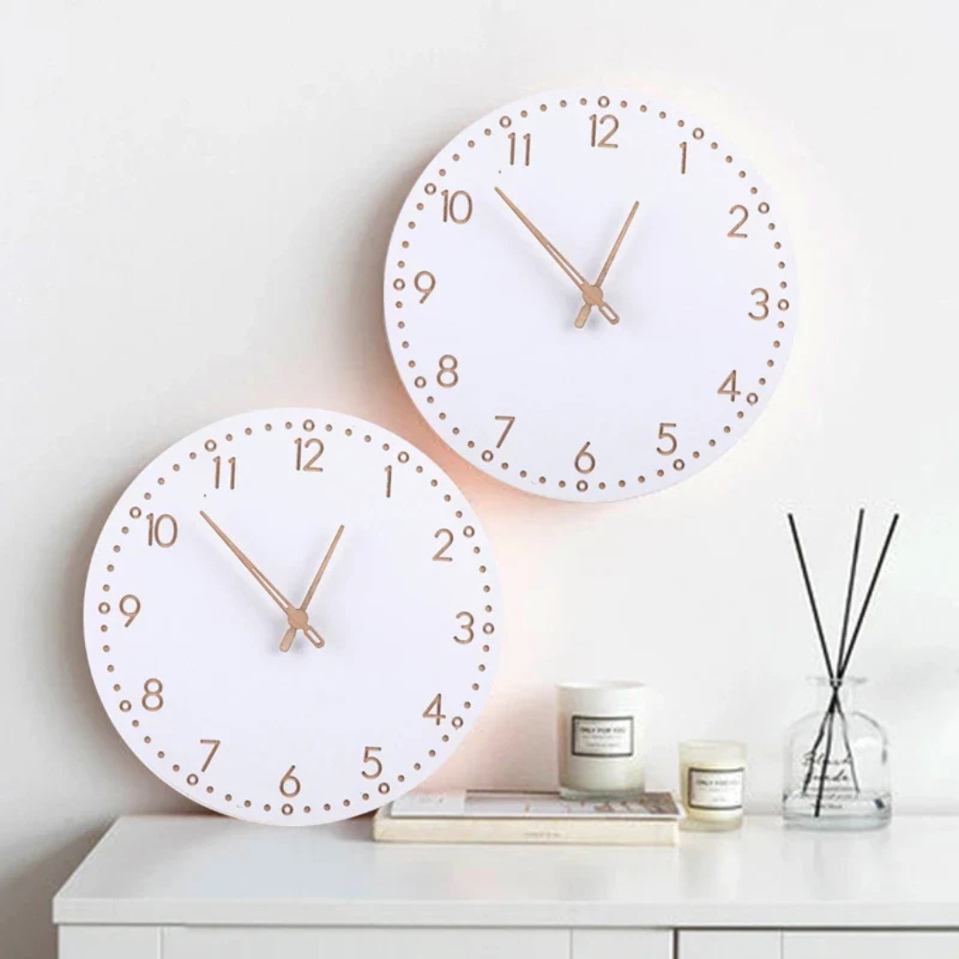 Horix Luxe Wooden Wall Clock for a Stylish and Natural Interior