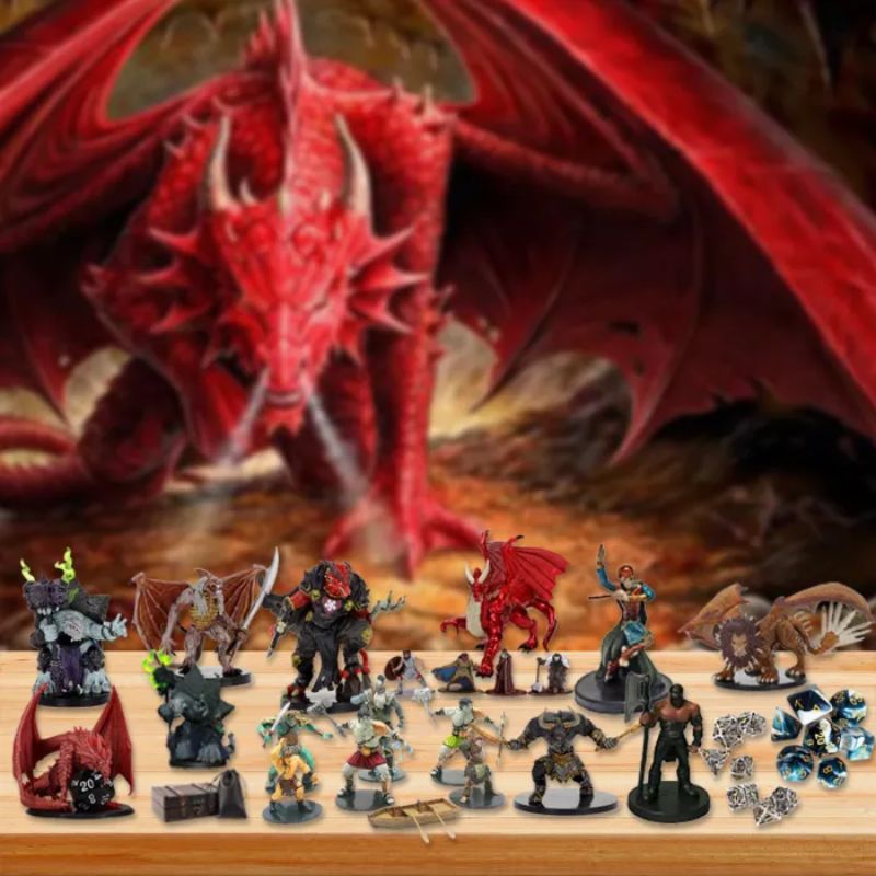 TreasureHunt - Dungeons and Dragons Advent Calendar Christmas Gift Set for Adventurous Fans