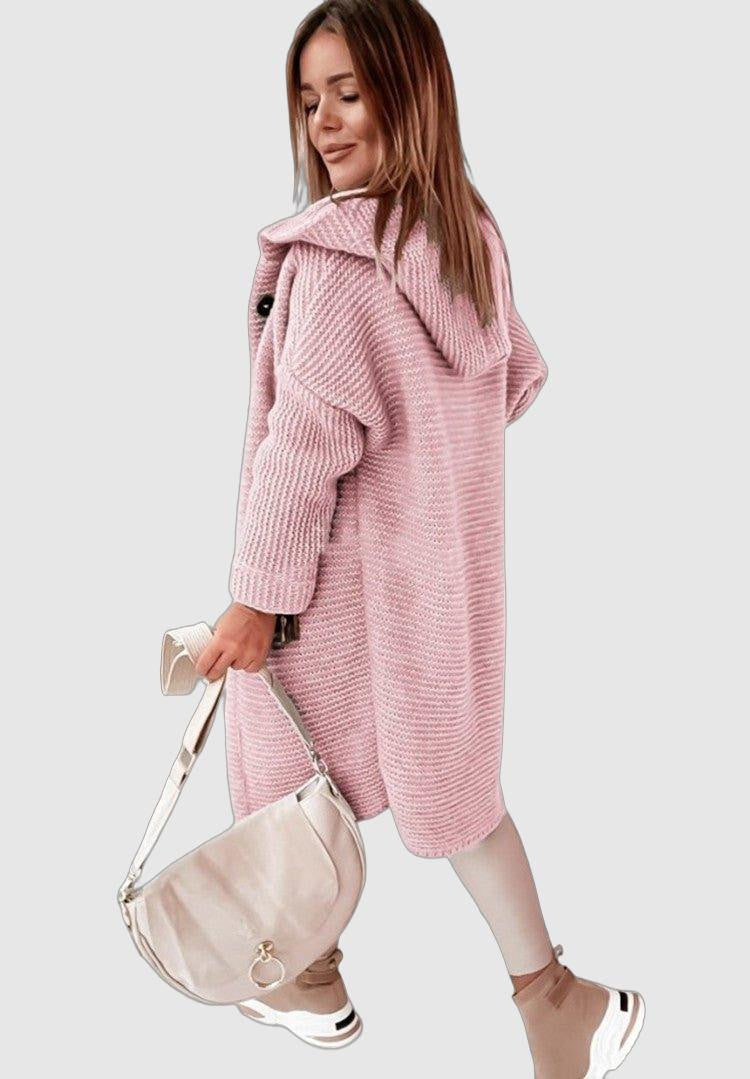 Ultra-Soft Hooded Knit Cardigan for Women