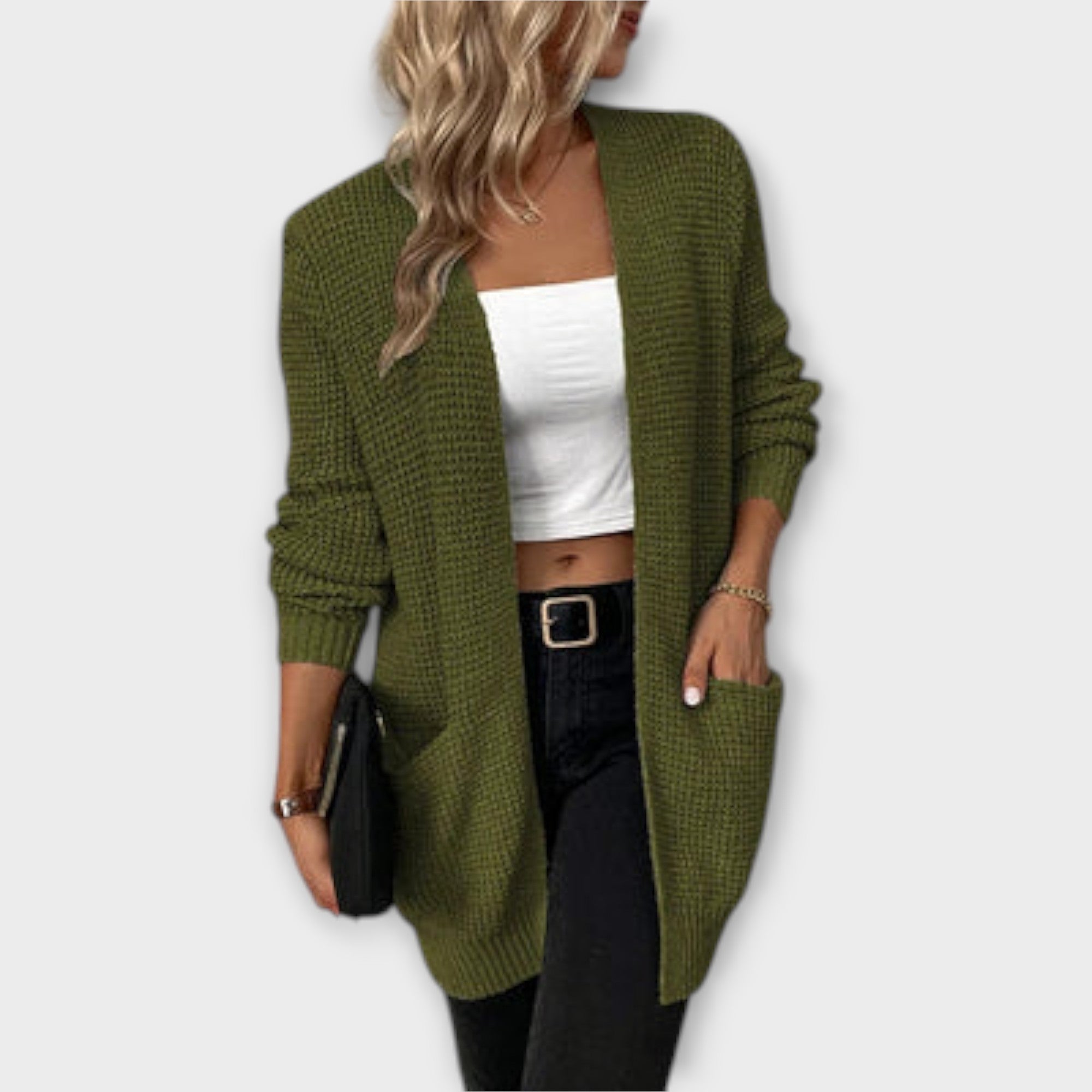 Sharon - Stylish Casual Knit Cardigan with Convenient Pockets