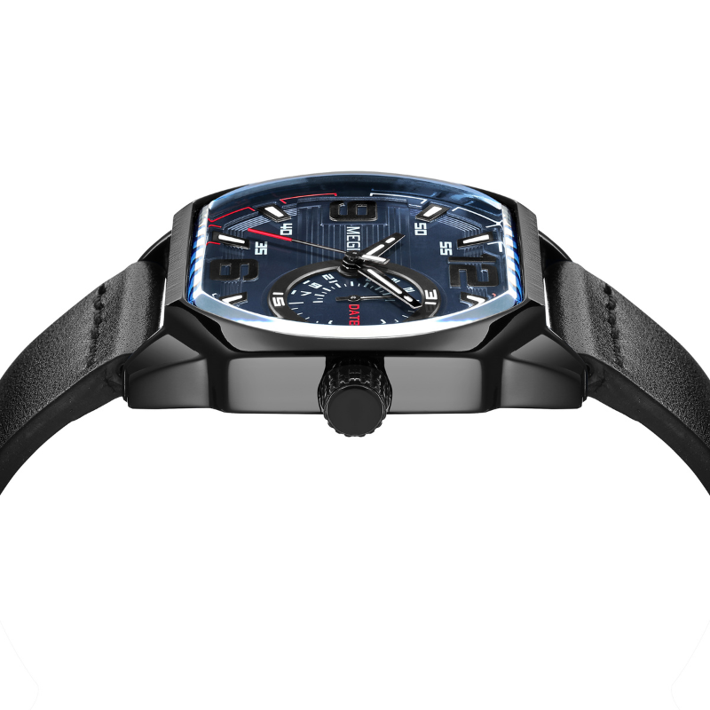 Luxury high-end leather sports watch