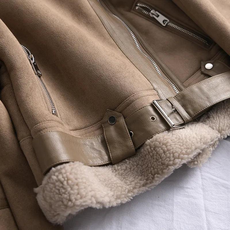 Nova Suede Winter Coat | Luxury & Warm Design for Elegant Winters