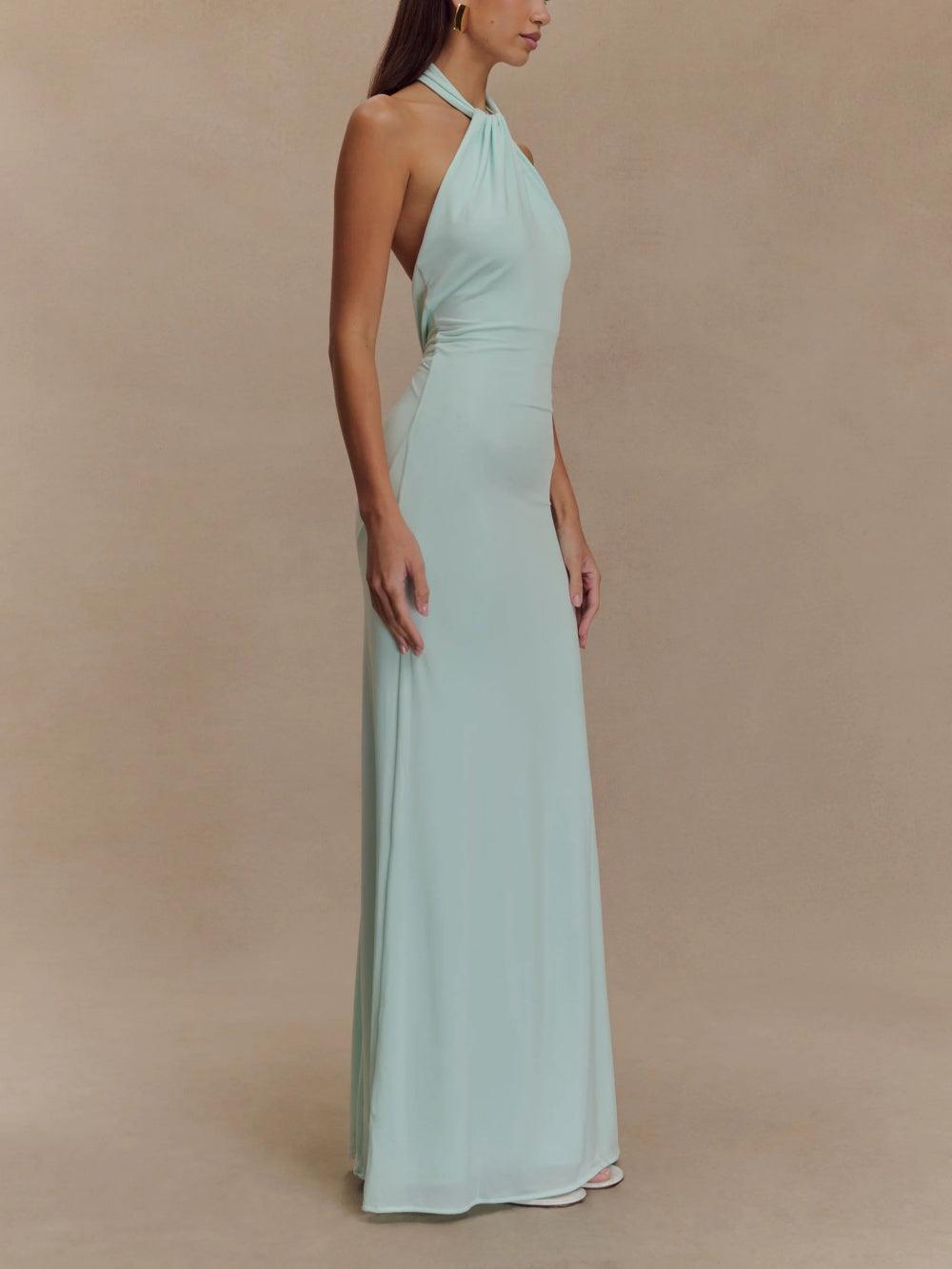 Adrianna | Stunning Maxi Halter Dress for Elegant Evening Looks