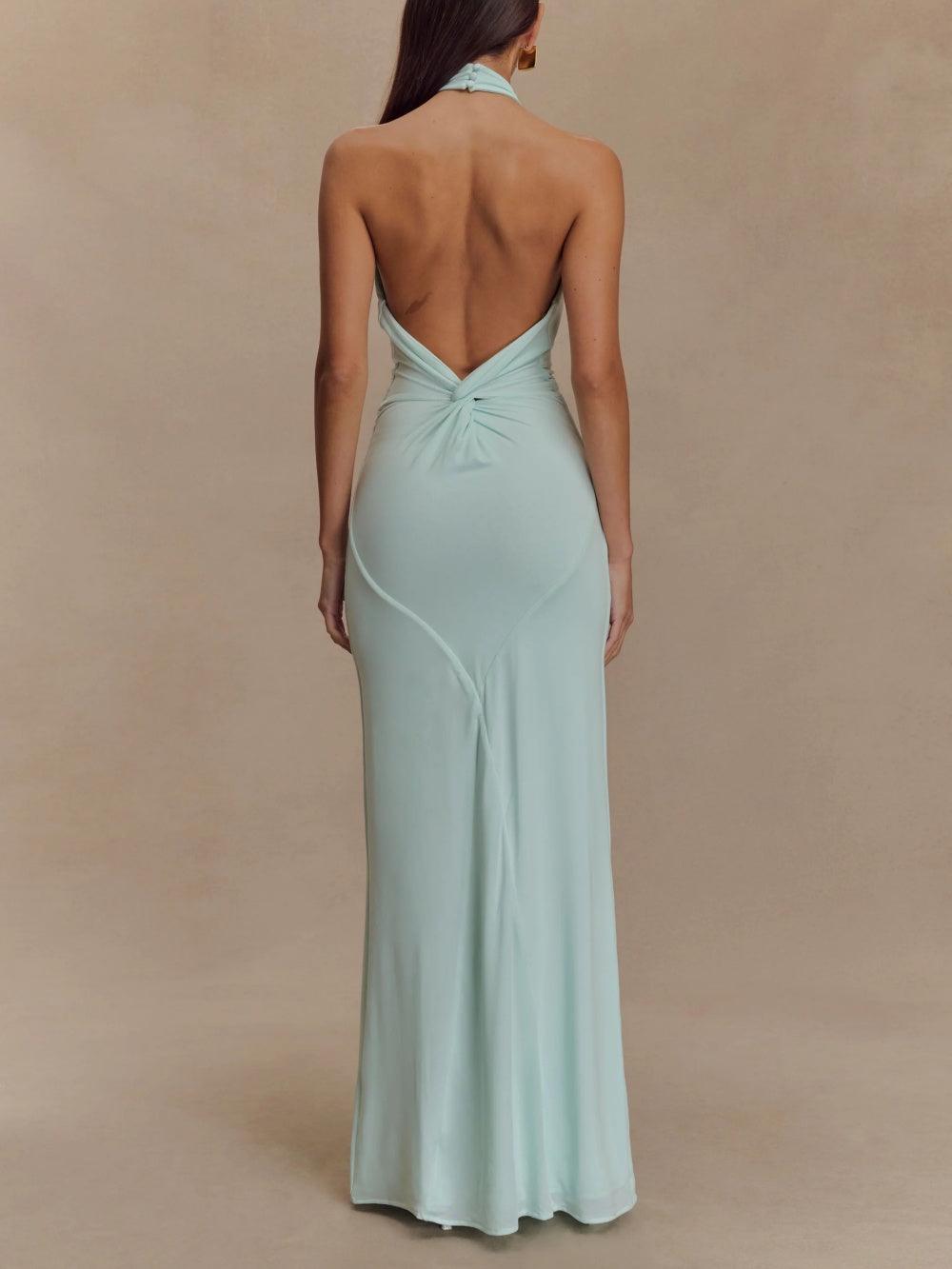 Adrianna | Stunning Maxi Halter Dress for Elegant Evening Looks