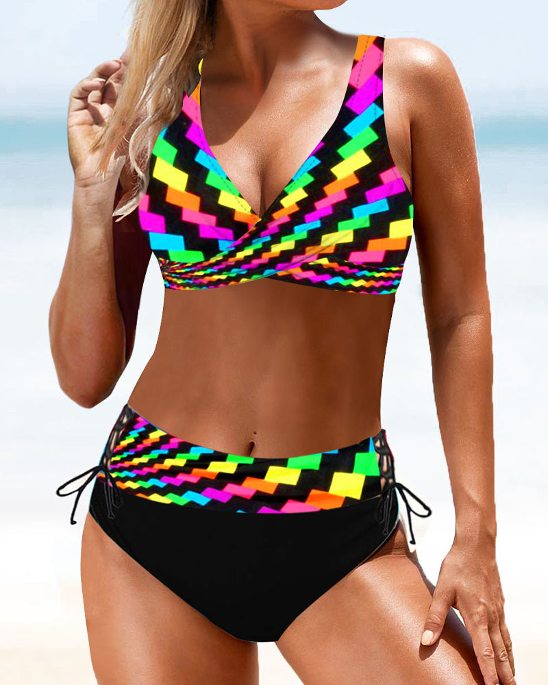 Colorful Bikini Set | Vibrant Summer Swimwear