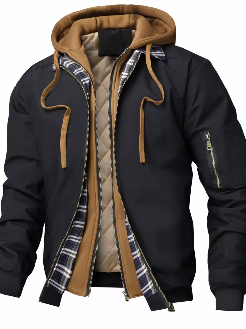 Air Force-Inspired Hooded Jacket