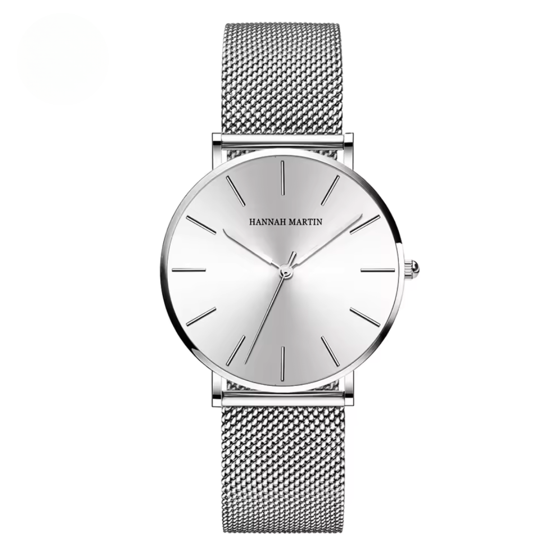 Luxury watch with stainless steel bracelet for a sophisticated style