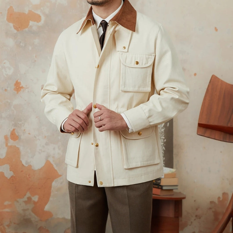 Fishbone Pattern Knit Jacket for a Chic and Trendy Style