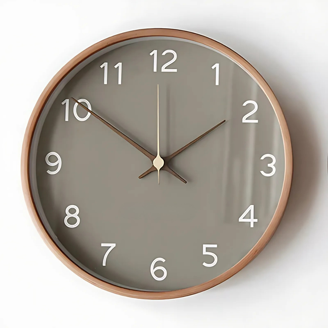 Transcend - Elegant Modern Wooden Wall Clock for a Stylish Interior