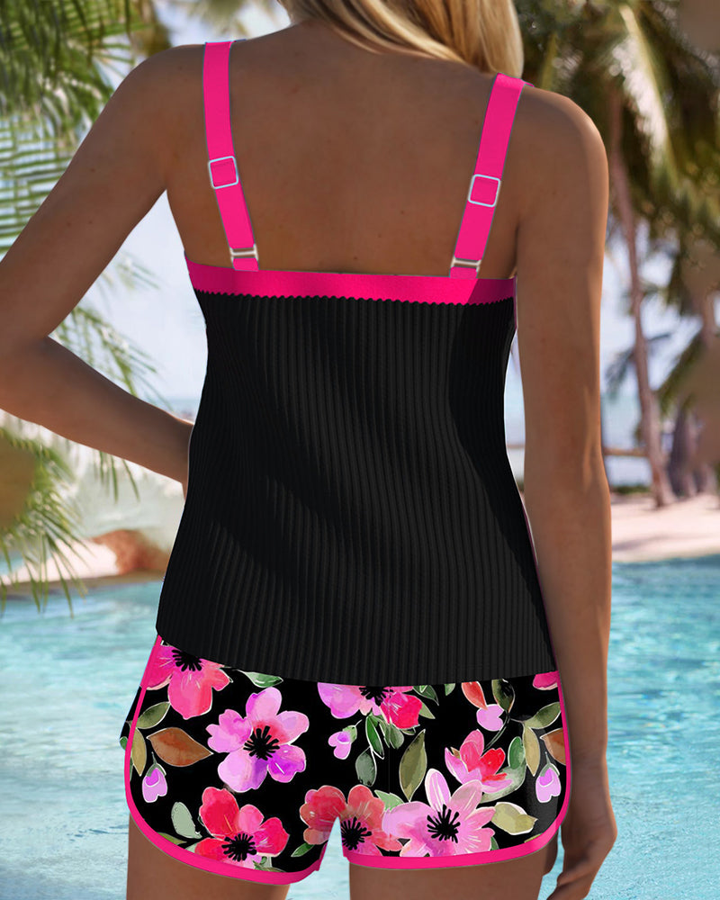 Elegant Two Piece Tankini Set