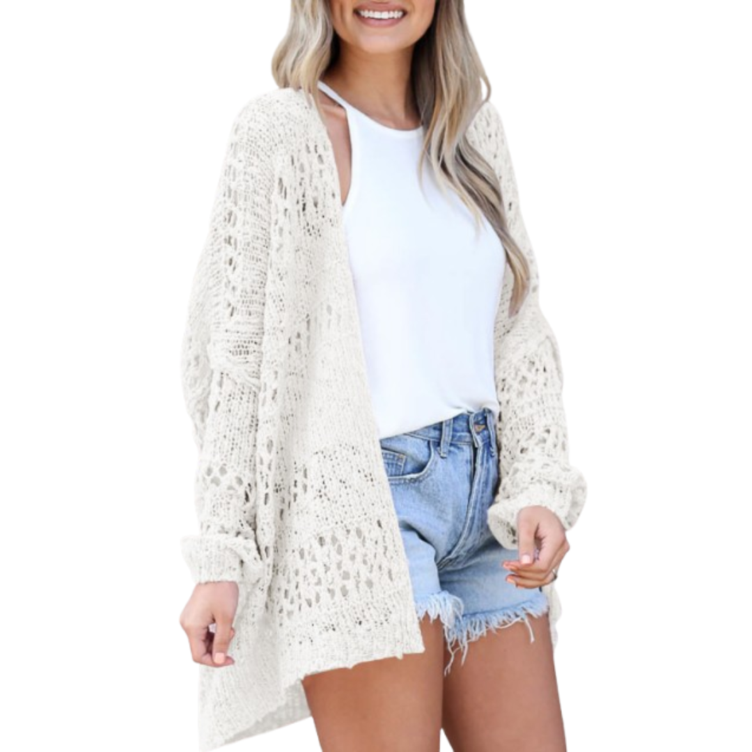 Lightweight Oversized Boho Summer Cardigan – Effortless, Airy Layering for Warm Weather