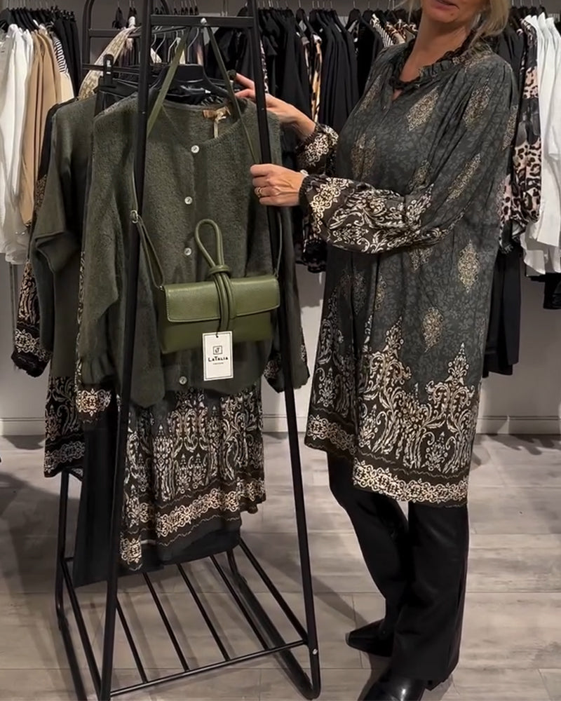 Ilse | Vintage-Inspired Dress with Button-Front Placket