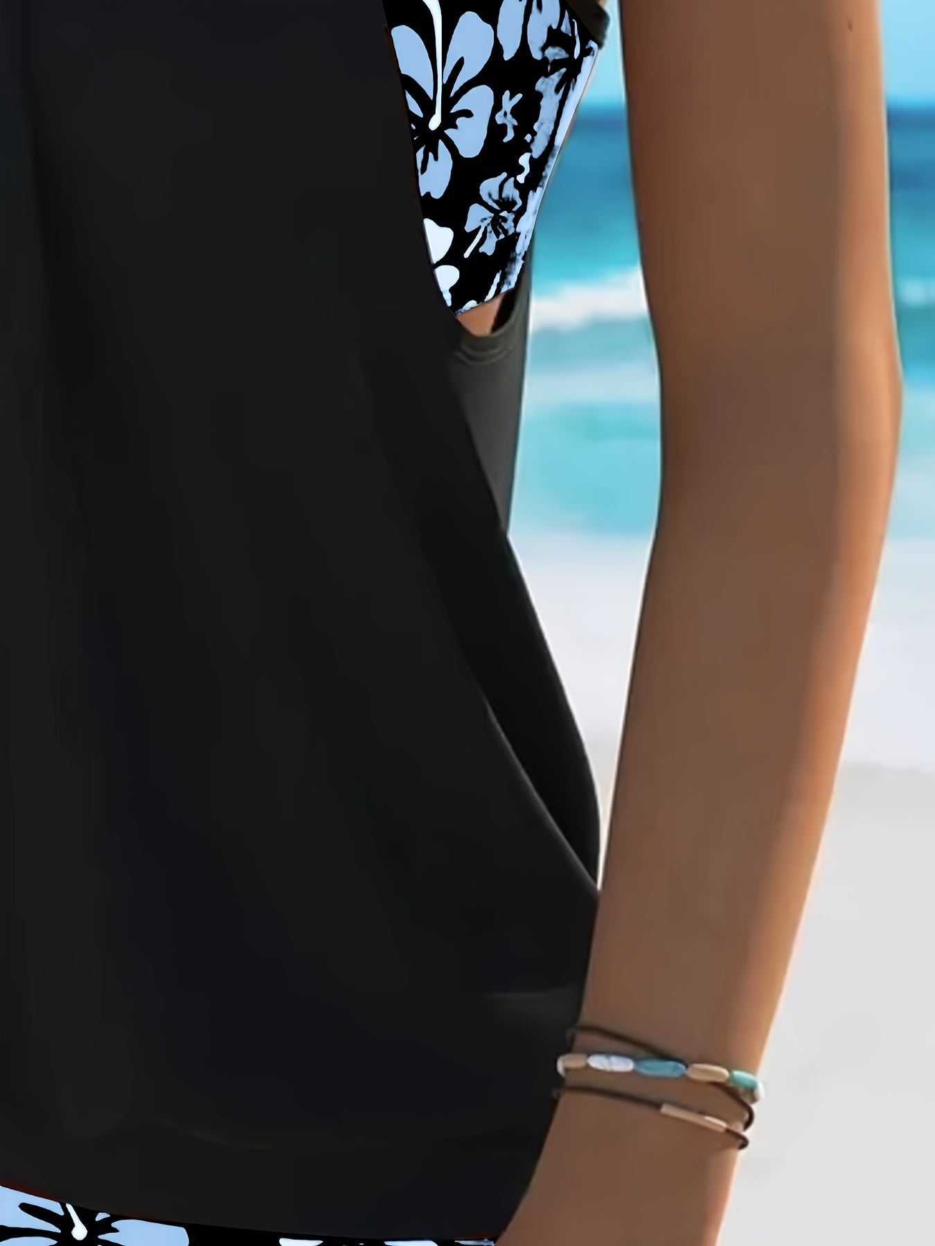 Isabella Blue Floral Tankini Set – Flattering Fit & Vibrant Floral Print