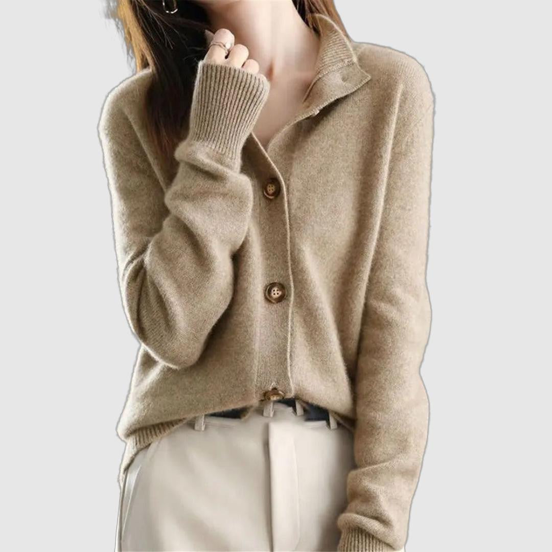 Women's Cozy Fuzzy Button-Front Cardigan