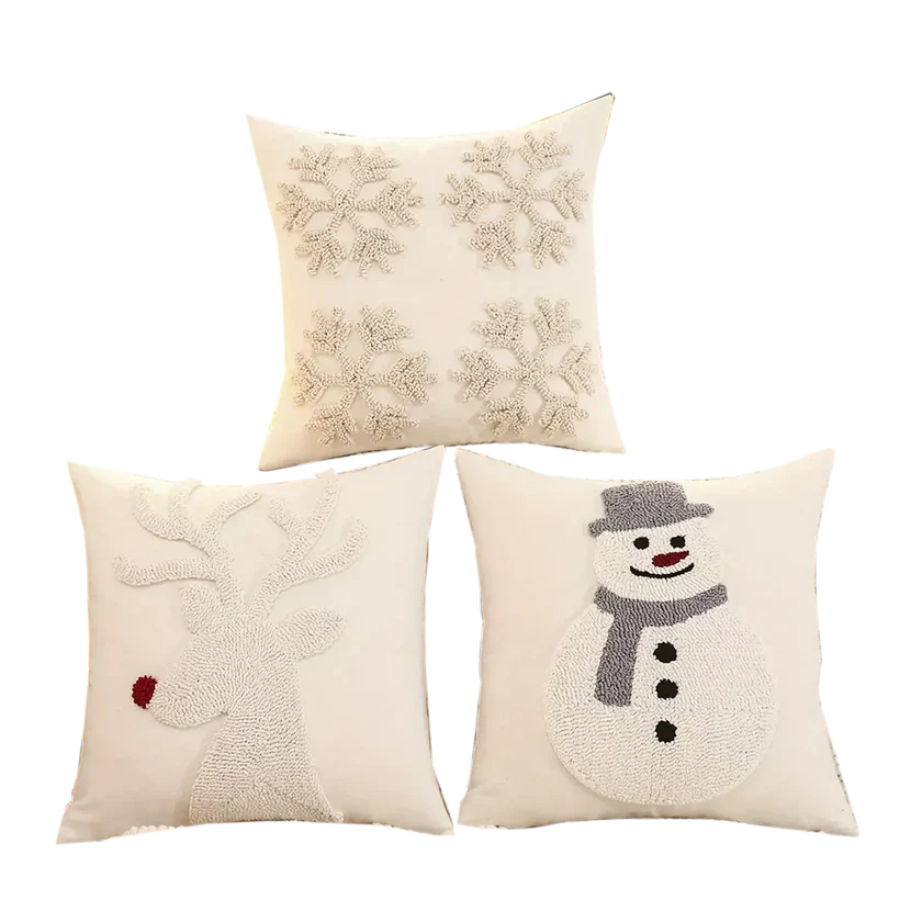 WinterJoy - Decorative Holiday Cookie Cover with Snowman and Reindeer Motif – Buy 1 Get 1 Free