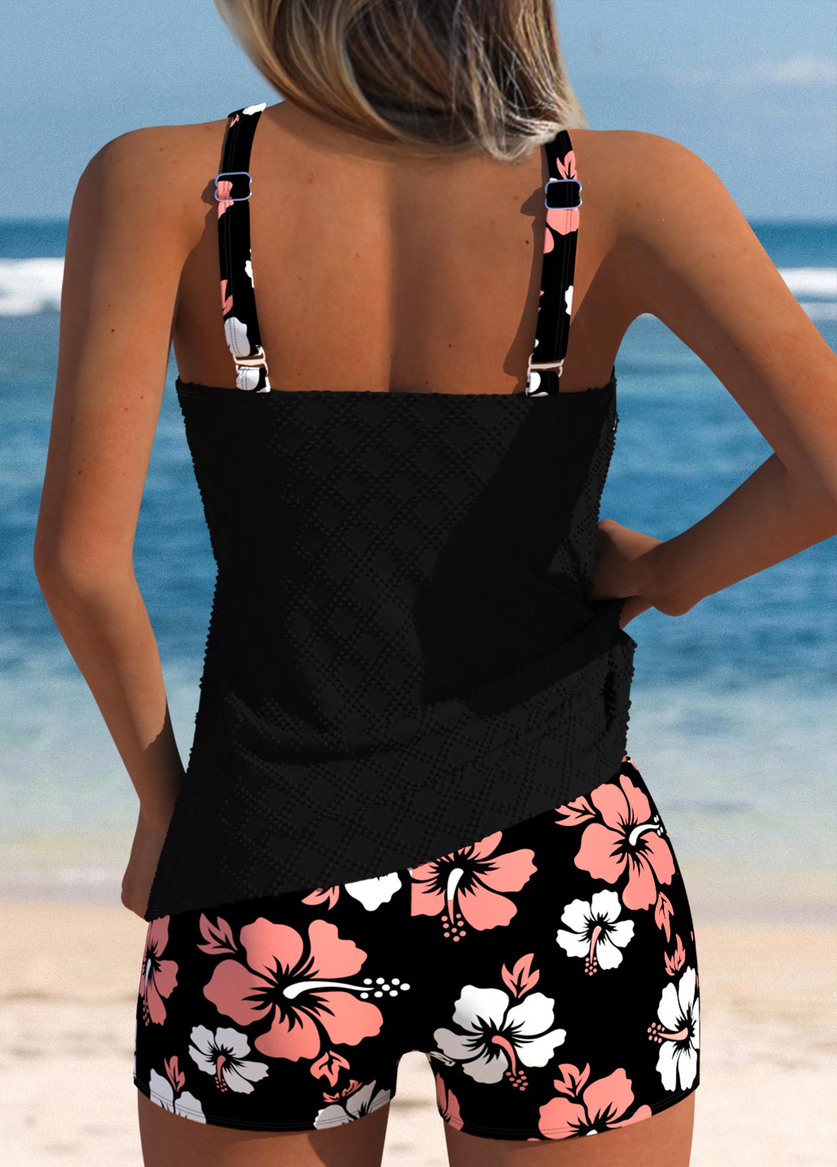 Arabelle Floral Print Tankini Set – Vibrant Summer Swimwear
