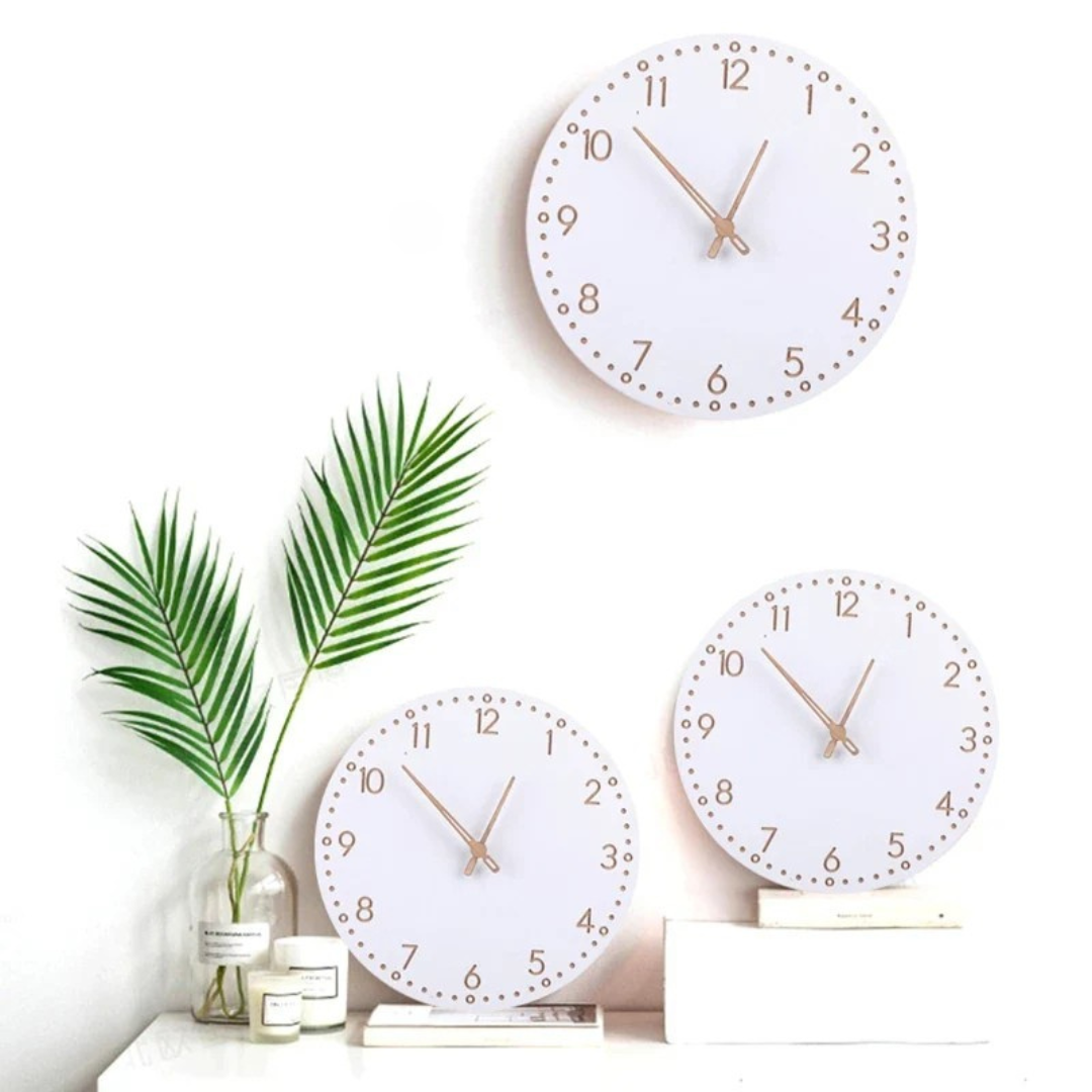 Horix Luxe Wooden Wall Clock for a Stylish and Natural Interior