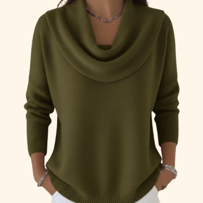 ELIZA – Elegant Sweater with Sophisticated Collar