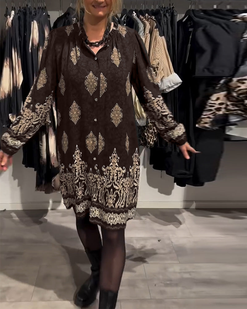 Ilse | Vintage-Inspired Dress with Button-Front Placket