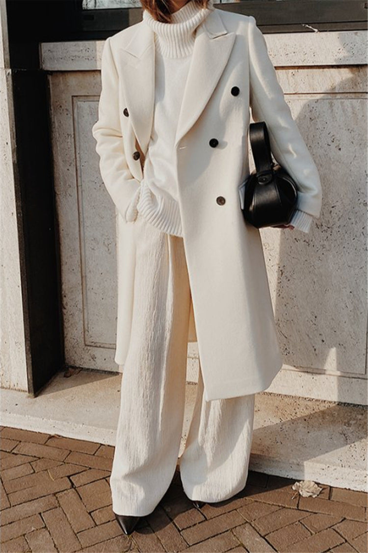 Slim Double-Faced Button Coat
