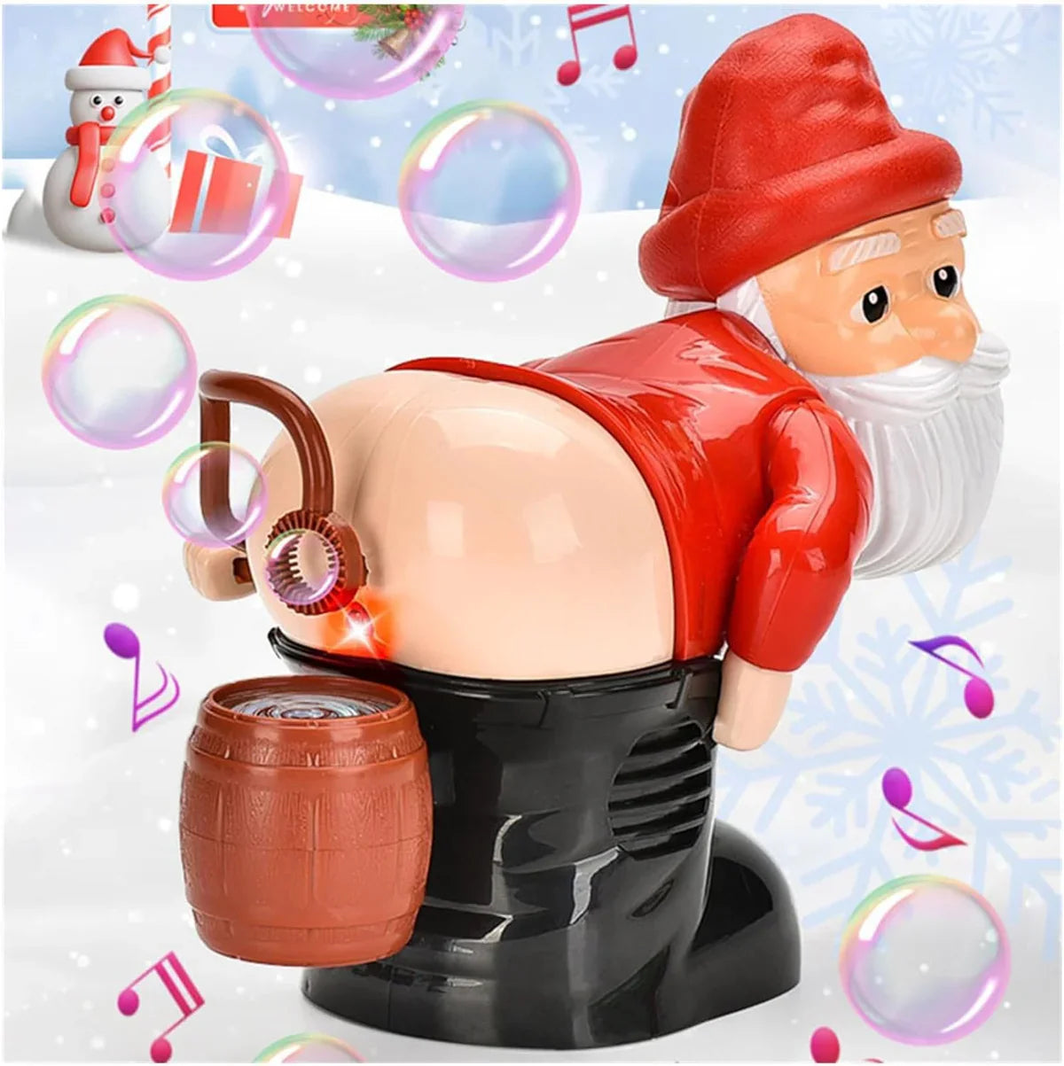 SillySanta - Funny Bubble Figure for Gift Joy and Christmas Cozy