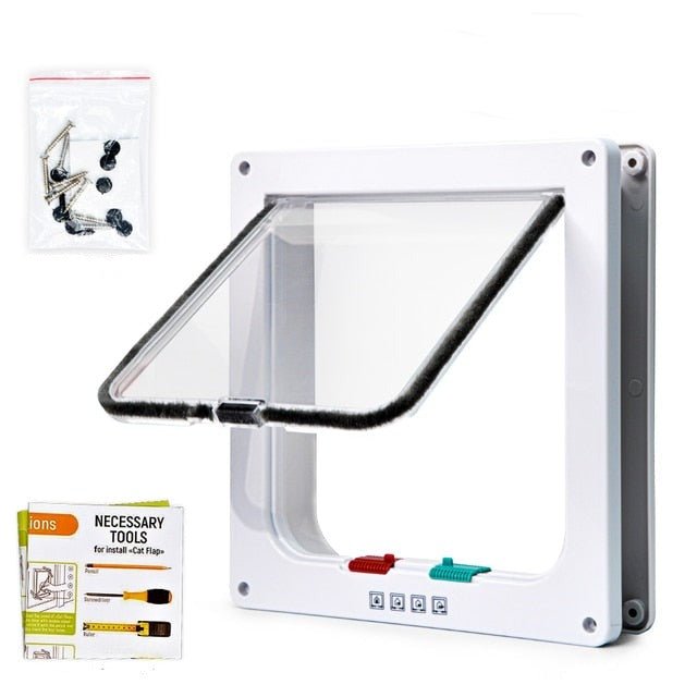 Folding Door with Cat Door and Optimal Home Security