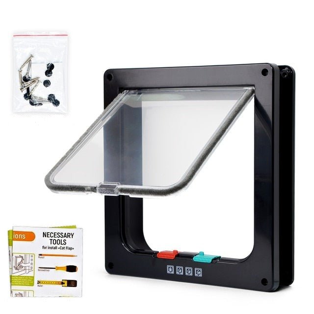 Folding Door with Cat Door and Optimal Home Security