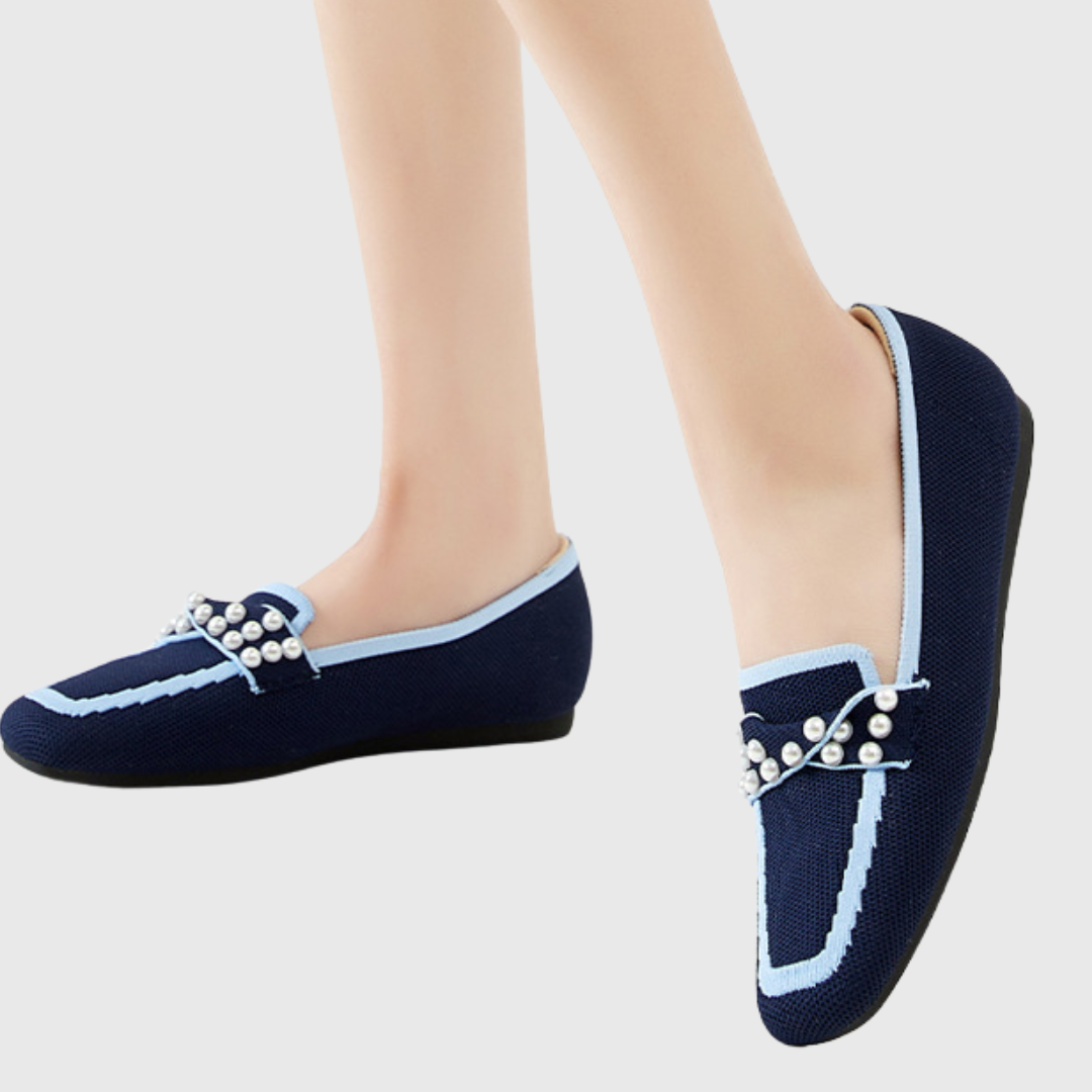 Melora Comfort Pearl Loafers - Cushioned Everyday Style
