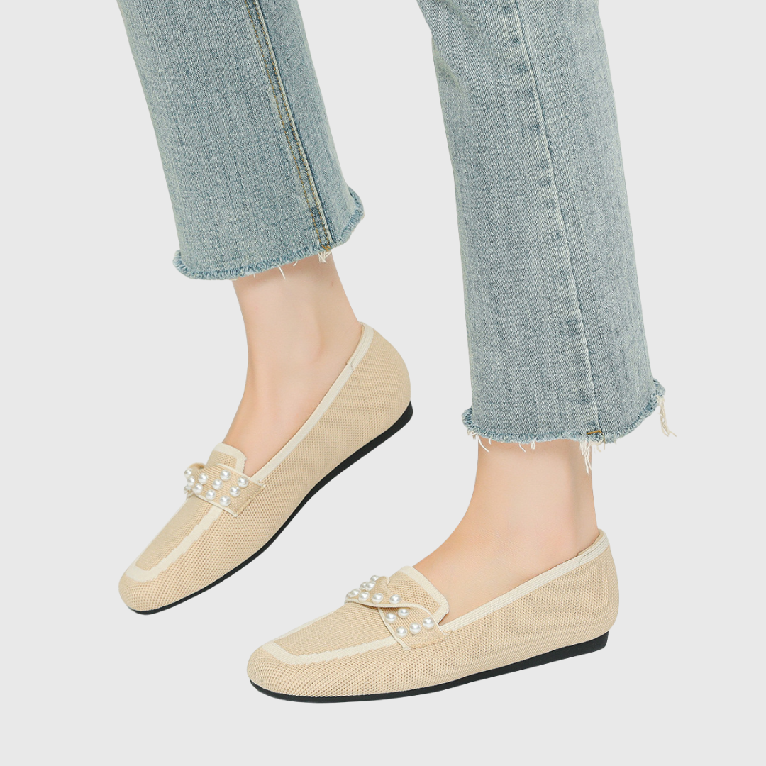 Melora Comfort Pearl Loafers - Cushioned Everyday Style