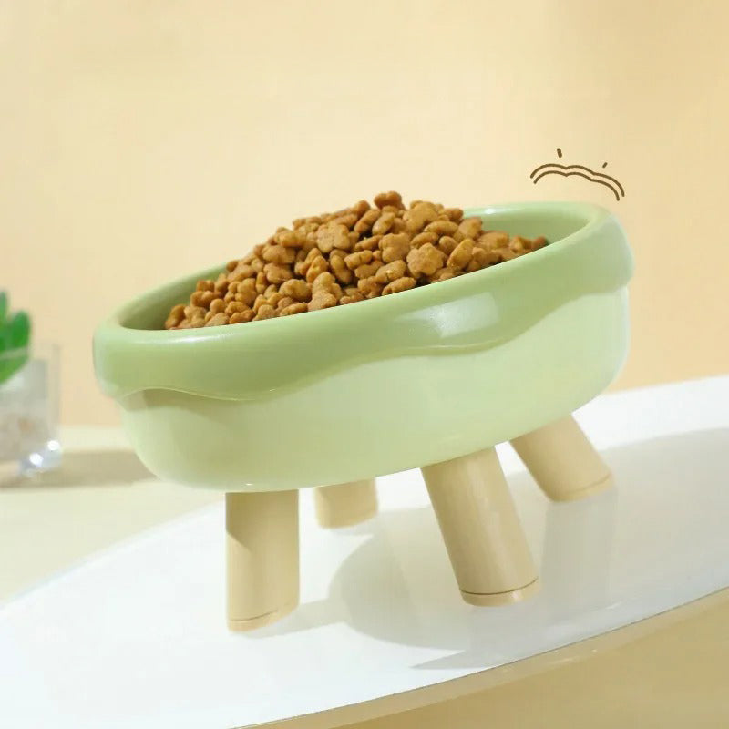 Elegant Round Pet Food Bowl for Stylish and Comfortable Feeding