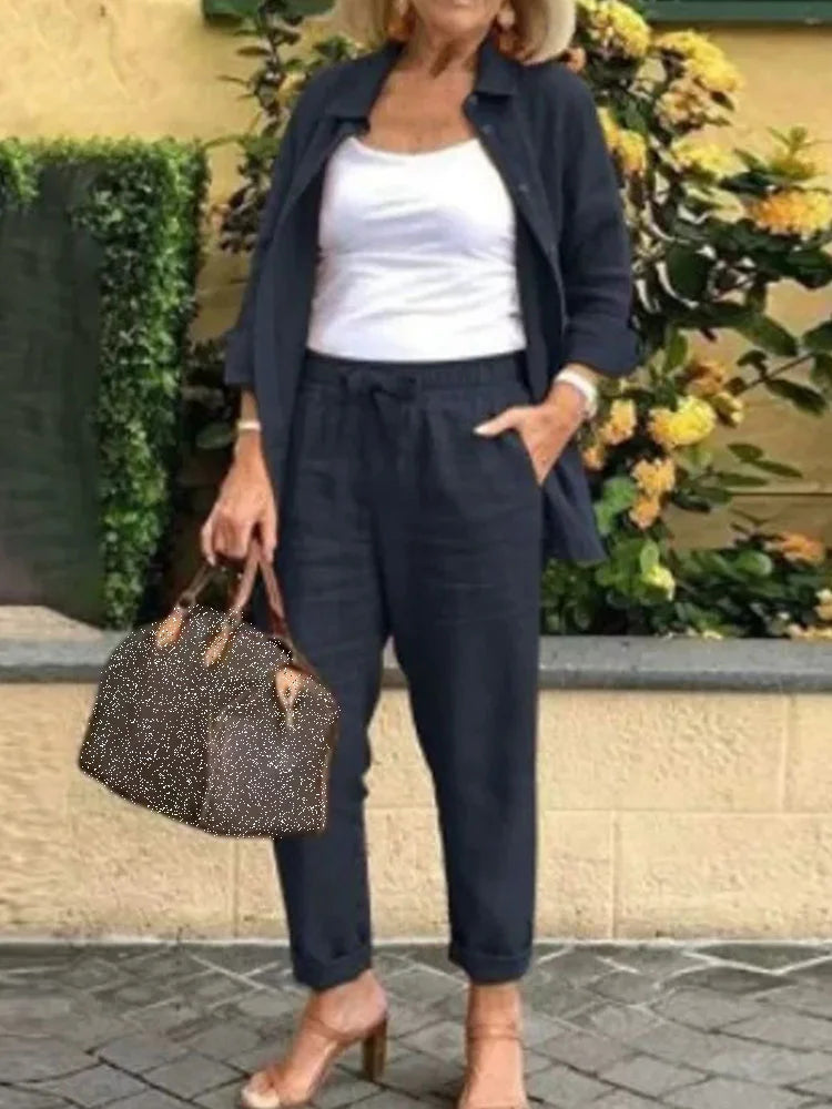 Elegant Pure Set - Refined Two-Piece Ensemble